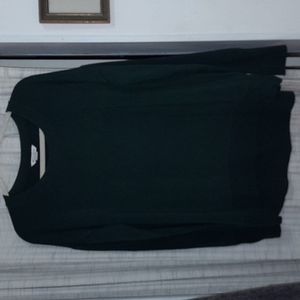 Athleta Green Coaster Luxe Sweatshirt sz LT